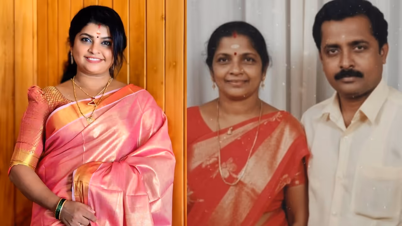 now we have a photo with mother and father says manju vijeesh