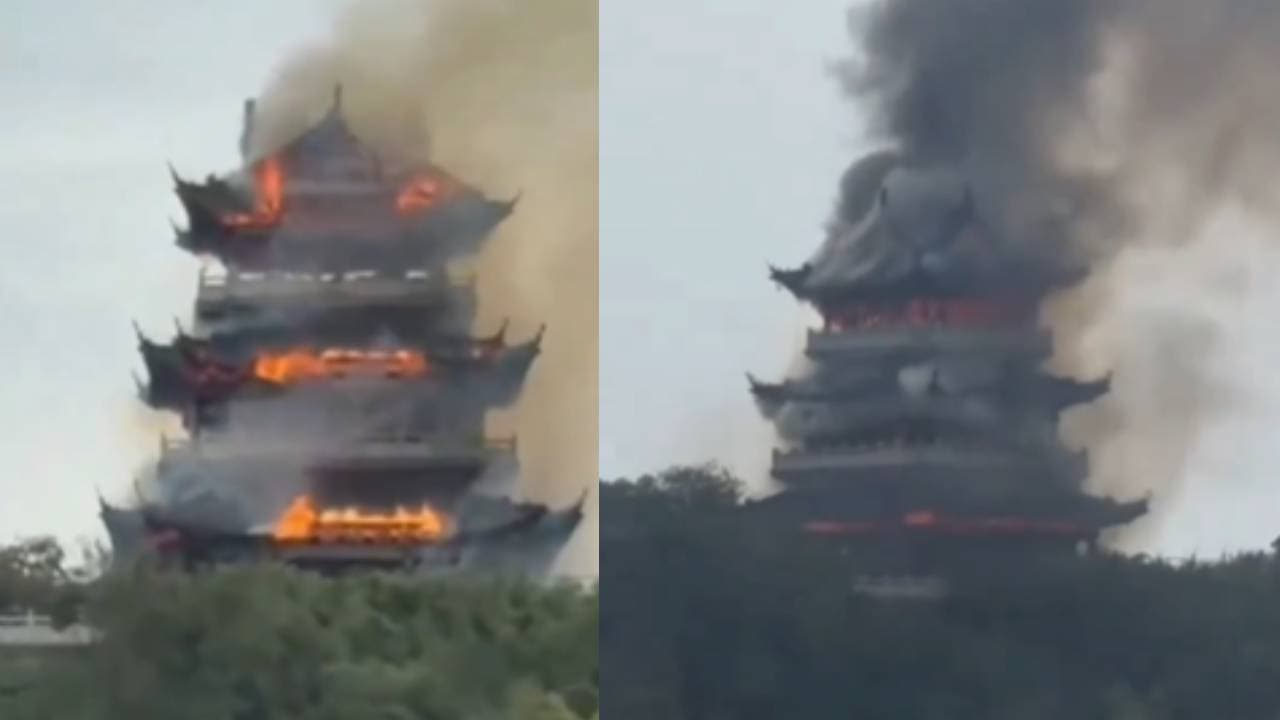 Chinese temple fire