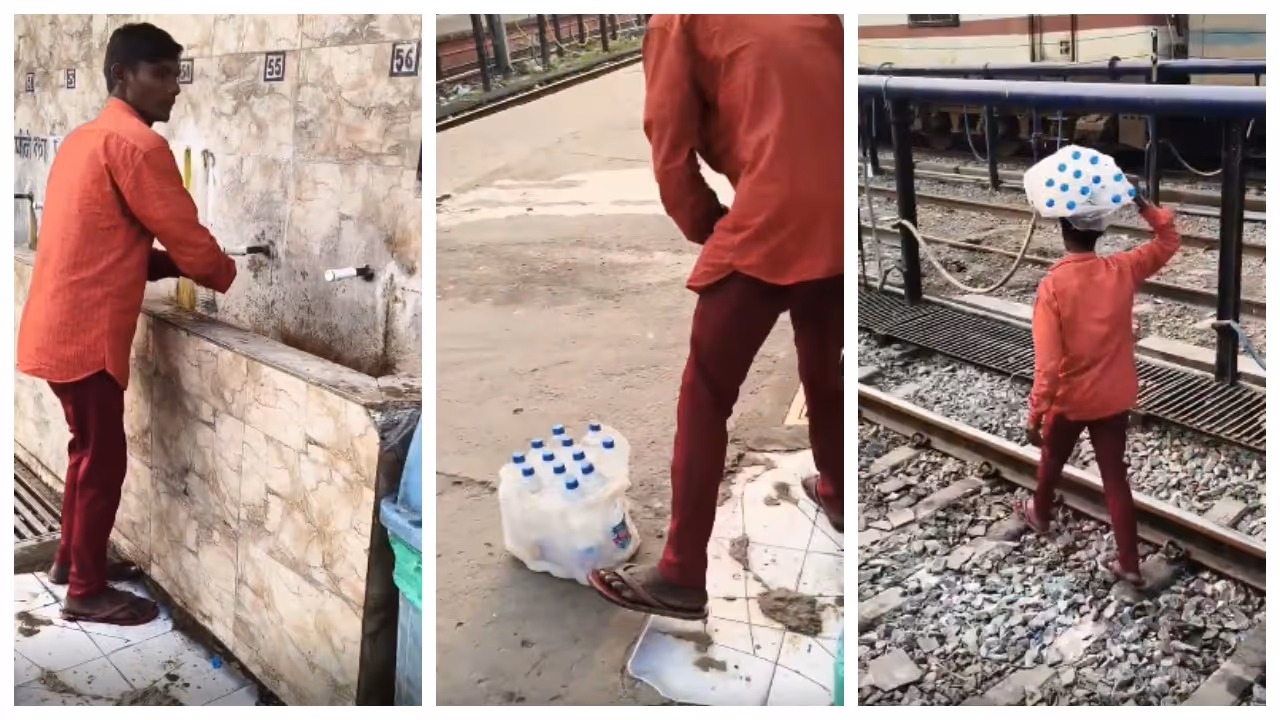 Selling bottled water from a public tank