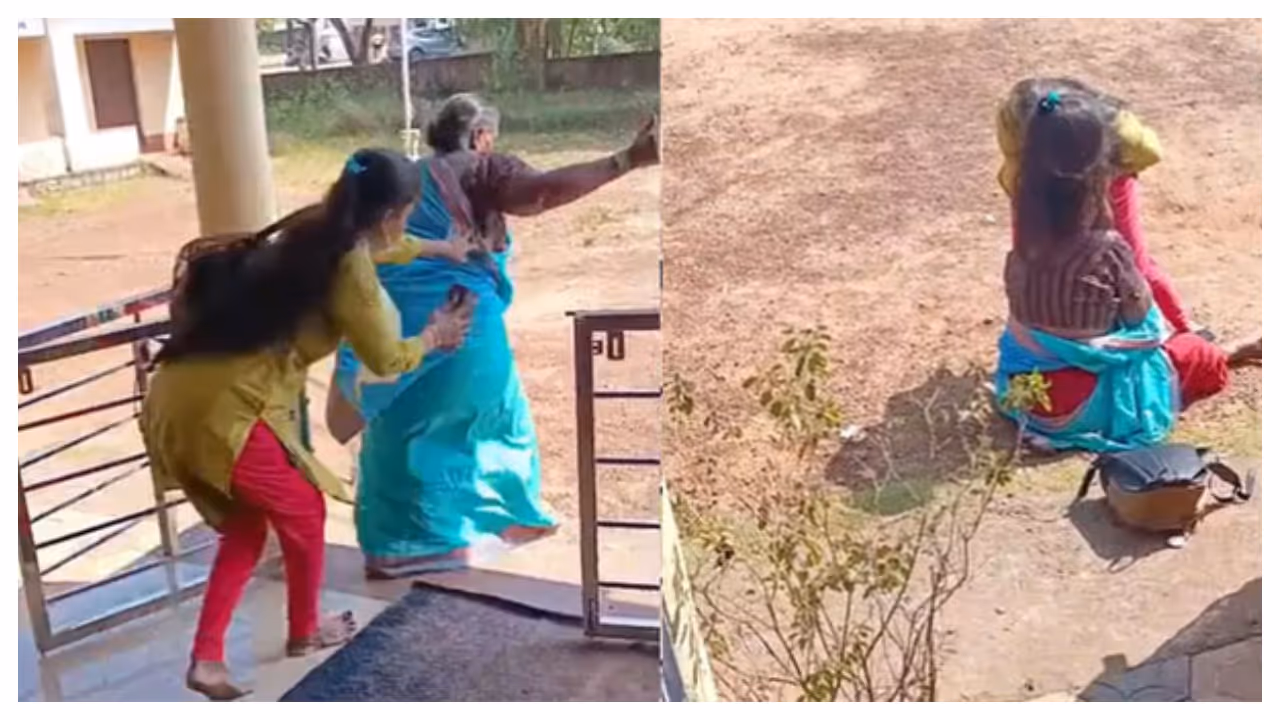 Daughter beat Mother Daughter beat Mother