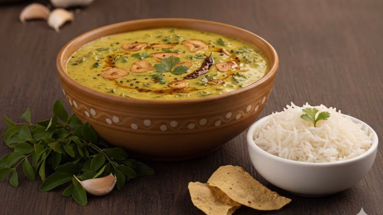 lehsun methi kadhi