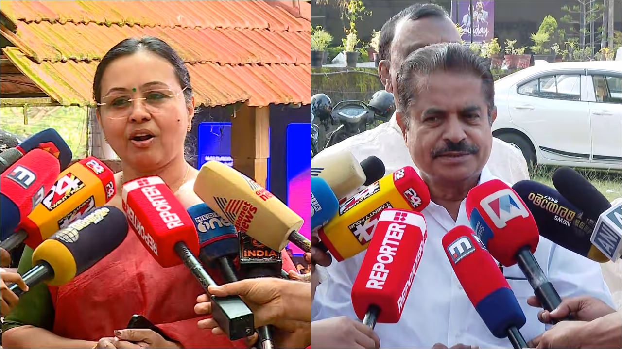 veena george, adoor prakash