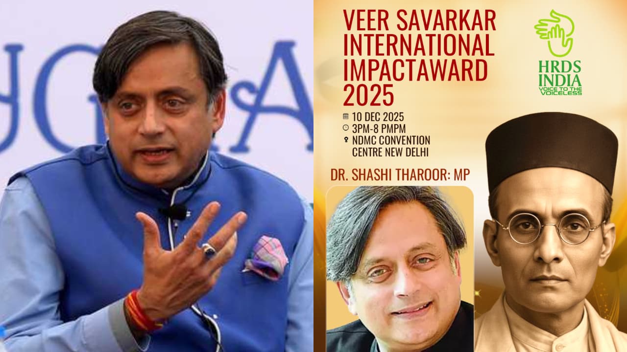 tharoor, veer savarkar award