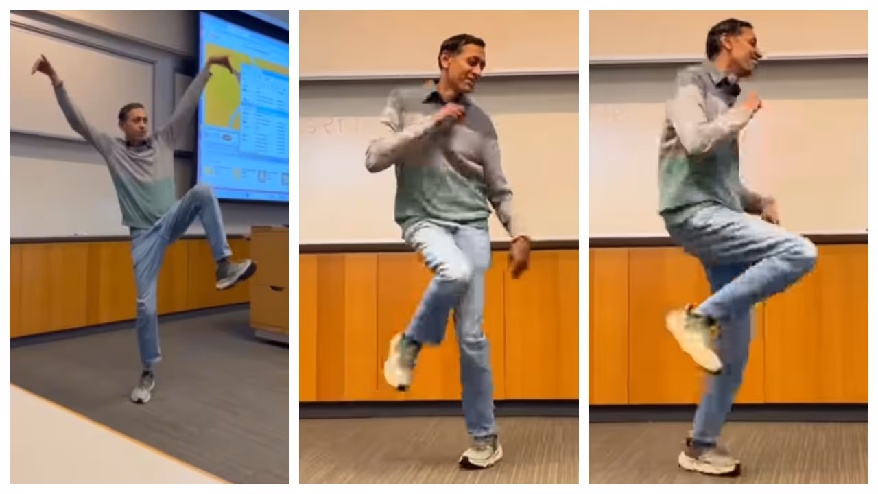 US professor steps out to Bollywood song US professor steps out to Bollywood song