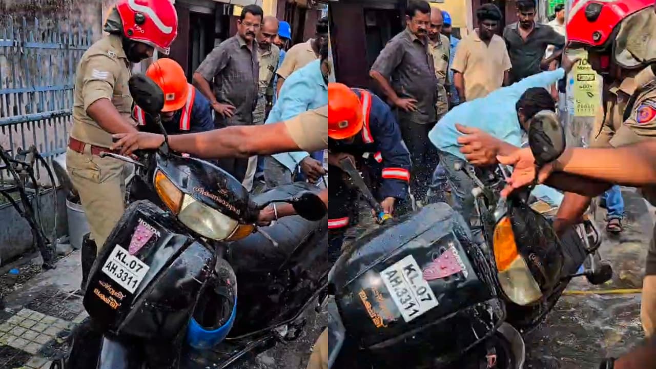 Scooter fire Scooter fire