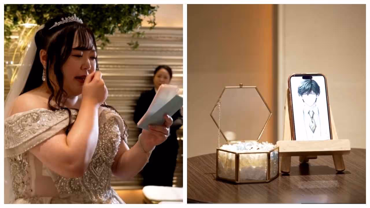 Woman marries AI partner Woman marries AI partner