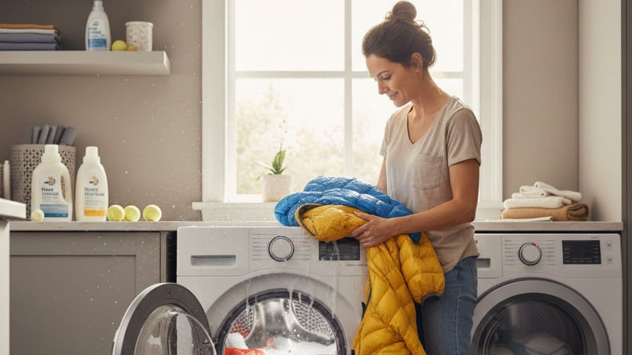 Hack to wash down feather jacket at home Hack to wash down feather jacket at home