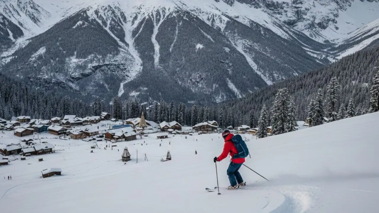 Best place in India for skiing Best place in India for skiing