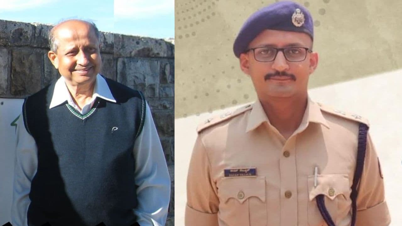 IPS Pavan Nejjur Father Udayashankar IPS Pavan Nejjur Father Udayashankar