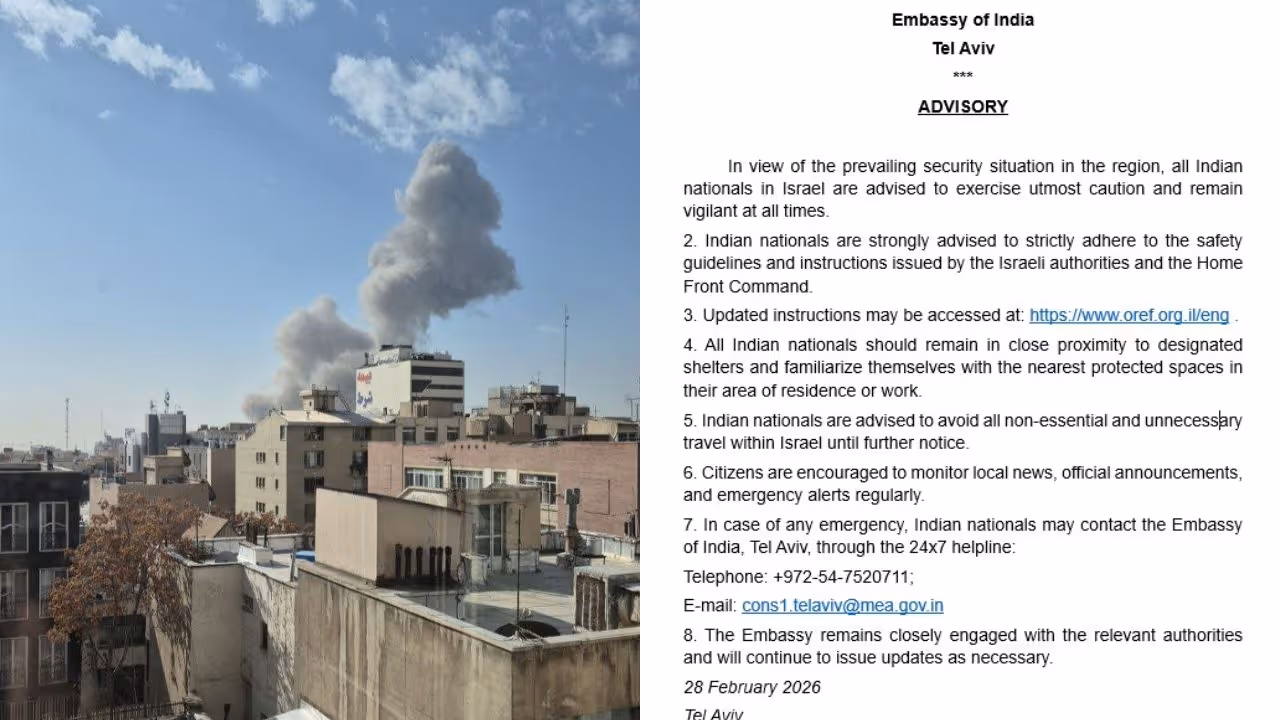 India issues advisory for citizens after US and Israel strikes on iran India issues advisory for citizens after US and Israel strikes on iran