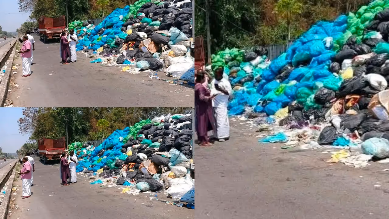 garbage dump vellar kazhakoottam karode bypass social media protest garbage dump vellar kazhakoottam karode bypass social media protest