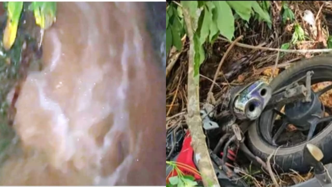 odanavattom kanal break farmland damage vehicles washed away kollam odanavattom kanal break farmland damage vehicles washed away kollam