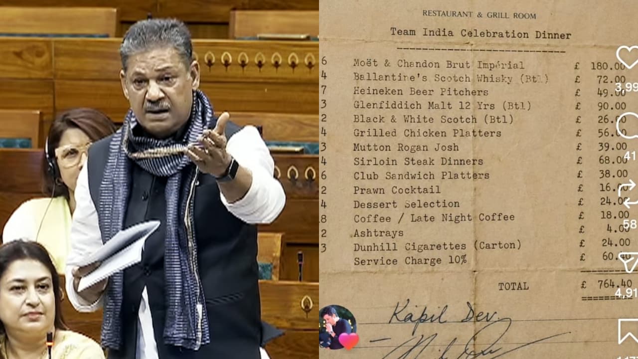 Kirti Azad and Viral 1983 World Cup Celebration Bill Kirti Azad and Viral 1983 World Cup Celebration Bill
