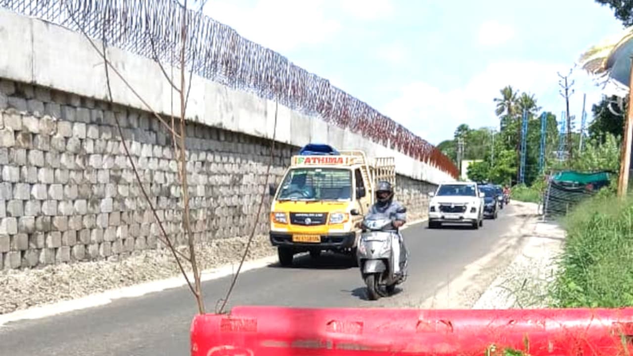 dangerous canal slab collapse and highway construction hazards in cherthala ottappunna dangerous canal slab collapse and highway construction hazards in cherthala ottappunna