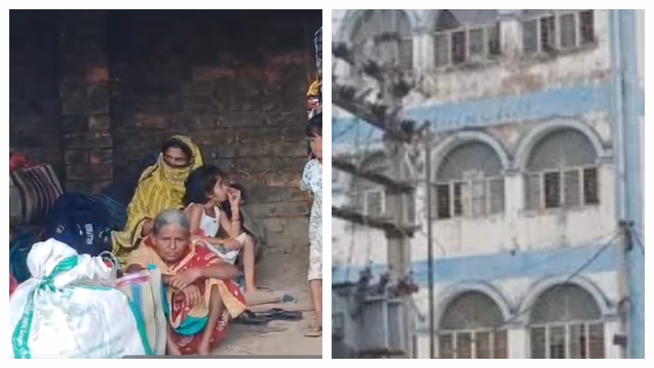 Bangladeshi infiltrators crowd at Hakimpur border is growing as they seek to return home Bangladeshi infiltrators crowd at Hakimpur border is growing as they seek to return home