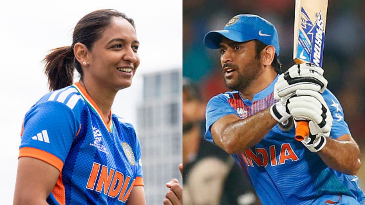 Harmanpreet Kaur and MS Dhoni Harmanpreet Kaur and MS Dhoni