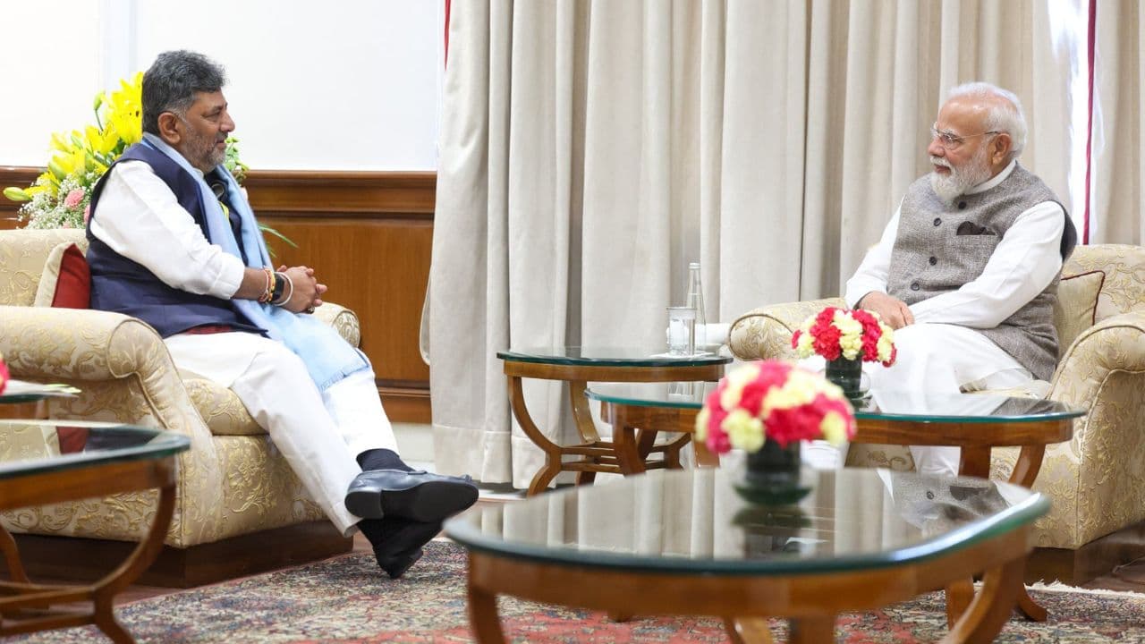 DK Shivakumar Meet Narendra Modi DK Shivakumar Meet Narendra Modi