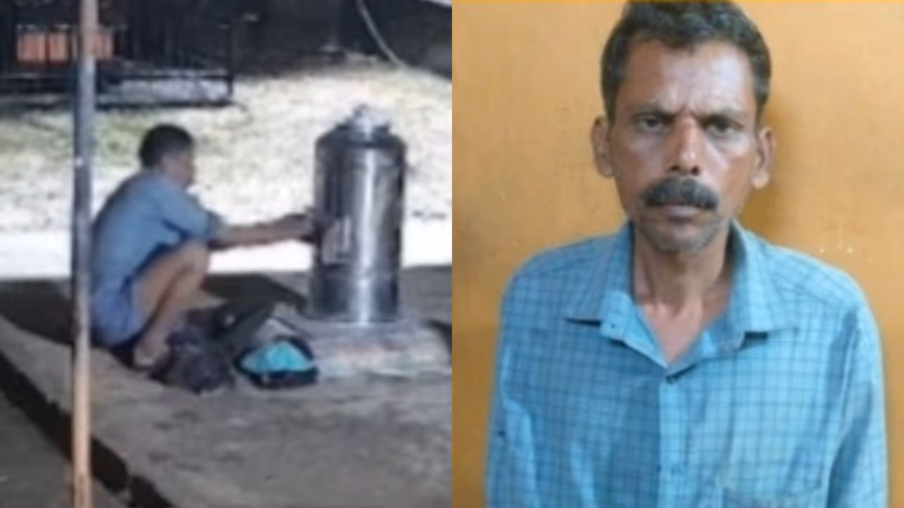temple theft caught on cctv thief arrested in neyyattinkara temple theft caught on cctv thief arrested in neyyattinkara