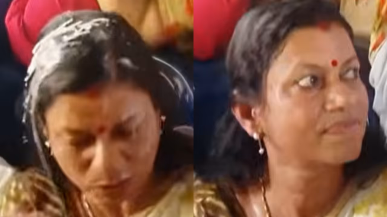 hot payasam spills on minister bindu krishna during ksrtc event in kollam hot payasam spills on minister bindu krishna during ksrtc event in kollam