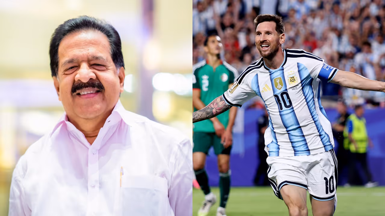 Ramesh Chennithala facebook post about Lionel Messi Ramesh Chennithala facebook post about Lionel Messi