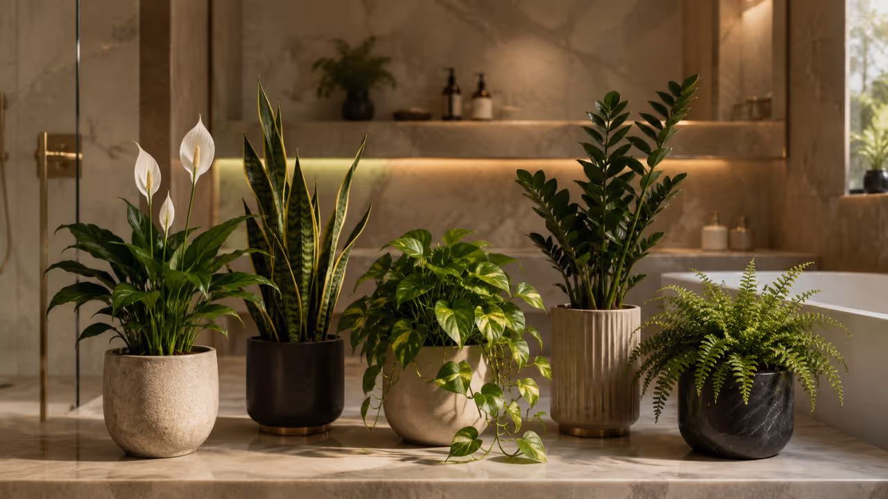 Bathroom plants Bathroom plants