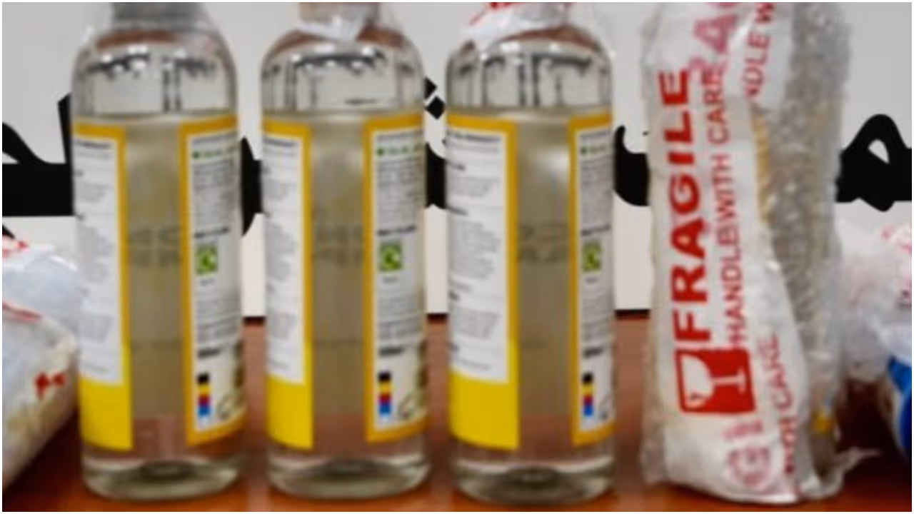 drugs inside hair oil bottle drugs inside hair oil bottle
