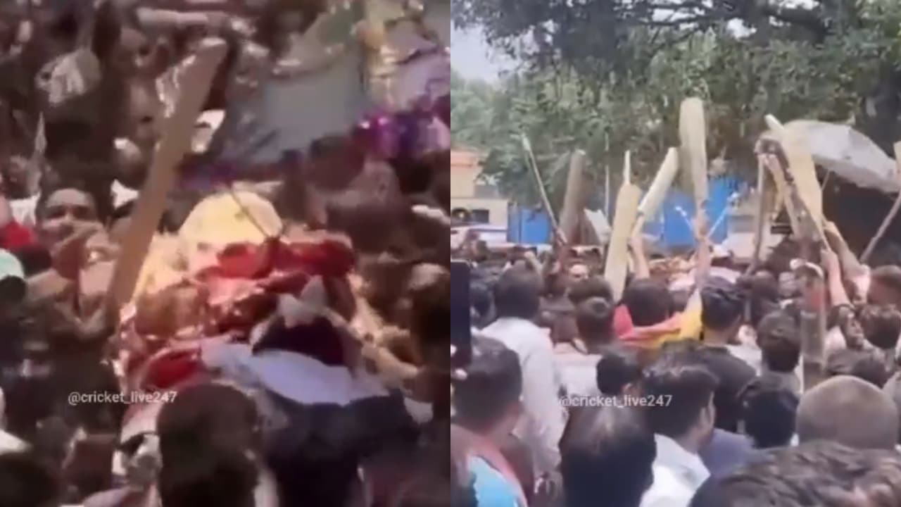 Ahmedabad Cricketer Gets Emotional Farewell Ahmedabad Cricketer Gets Emotional Farewell