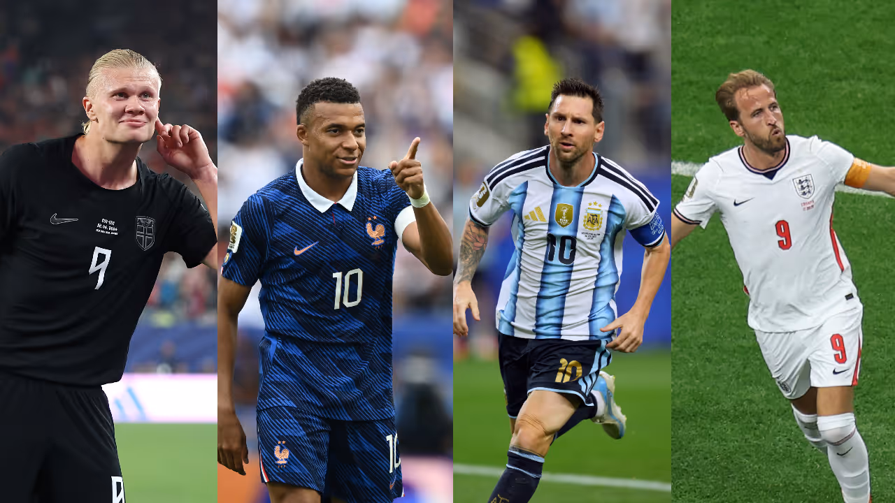 Haland, Mbappe, Messi, Kane Haland, Mbappe, Messi, Kane