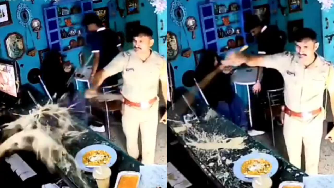 Pune Police Sub Inspector Misbehaviour at Cafe Goes Viral Pune Police Sub Inspector Misbehaviour at Cafe Goes Viral