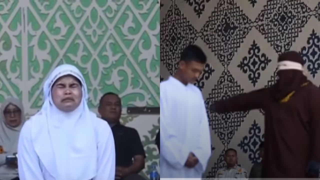 sharia court sentences couple to caning over public kiss in indonesia sharia court sentences couple to caning over public kiss in indonesia