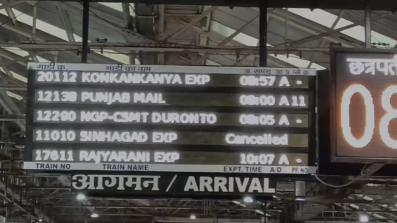 mumbai pune rail traffic board mumbai pune rail traffic board