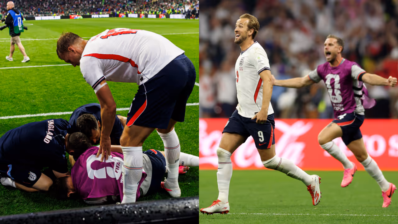 Jordan Henderson suffers freak injury after falling over advertising hoardings celebrating England’s win over Mexico Jordan Henderson suffers freak injury after falling over advertising hoardings celebrating England’s win over Mexico