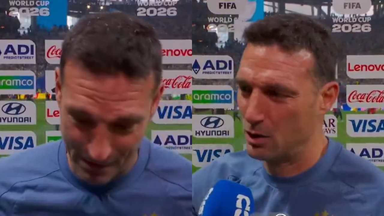 Emotional Lionel Scaloni Emotional Lionel Scaloni
