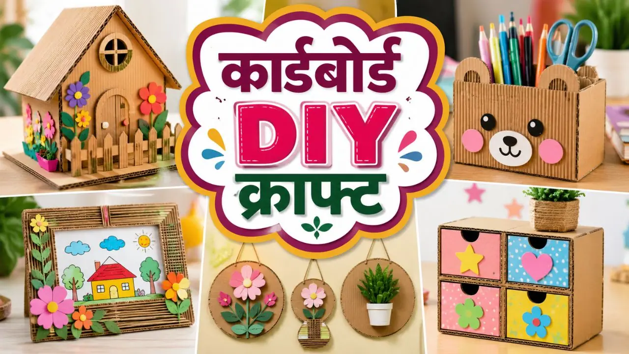 DIY Cardboard Home Decor Craft DIY Cardboard Home Decor Craft