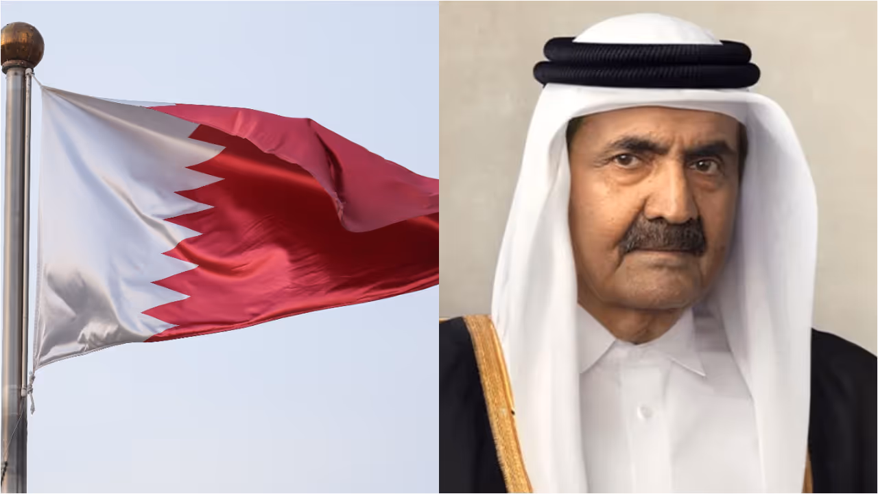 Qatar flag, Sheikh Hamad bin Khalifa Qatar flag, Sheikh Hamad bin Khalifa