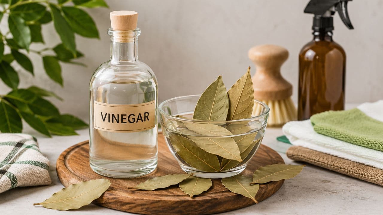 Vinegar Bay Leaf Cleaning Hack Vinegar Bay Leaf Cleaning Hack