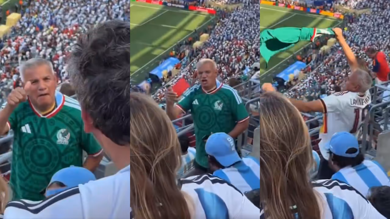 Mexican Fan Trolls Argentina Crowd Mexican Fan Trolls Argentina Crowd