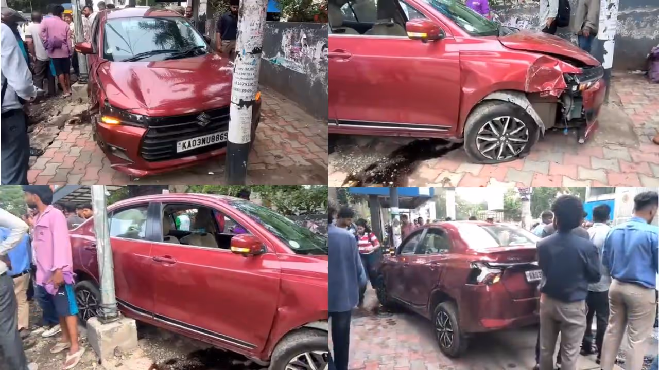 Bengaluru New test drive Car Accident Bengaluru New test drive Car Accident