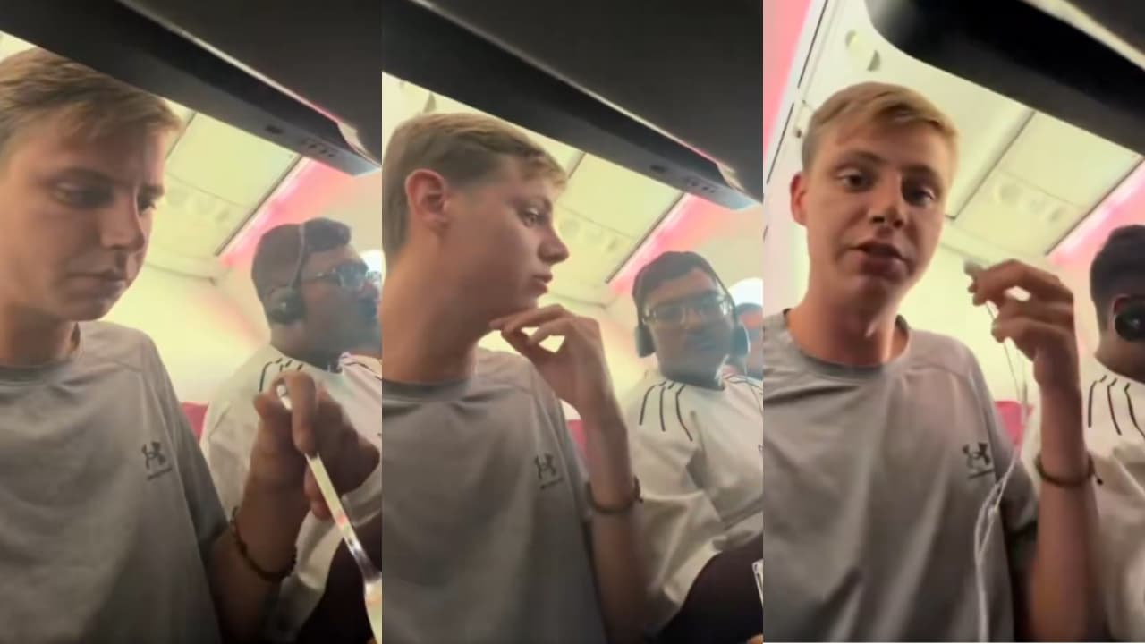 British Travel Vlogger Confronts Open Mouth Chewing Passenger on Flight British Travel Vlogger Confronts Open Mouth Chewing Passenger on Flight
