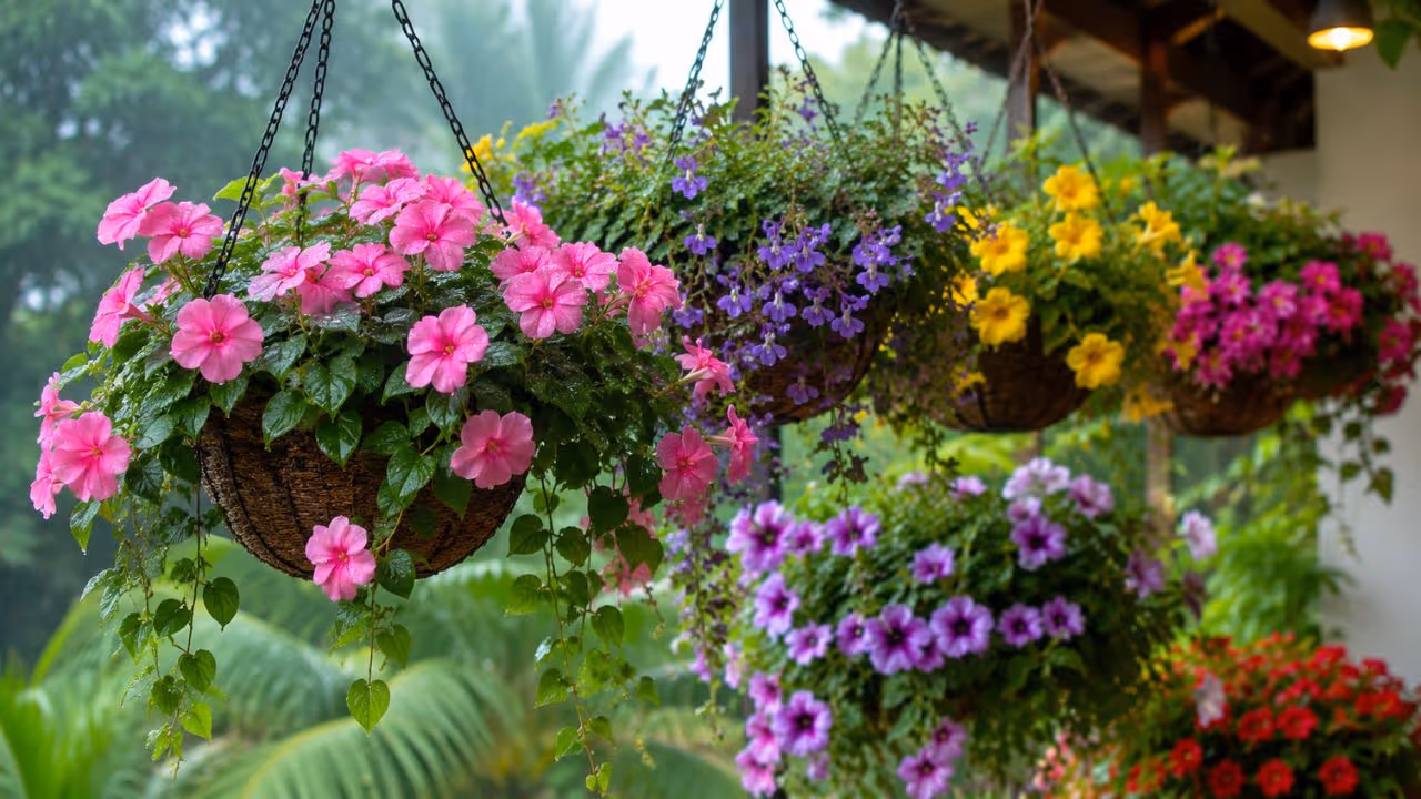 Rainy season hanging plants Rainy season hanging plants