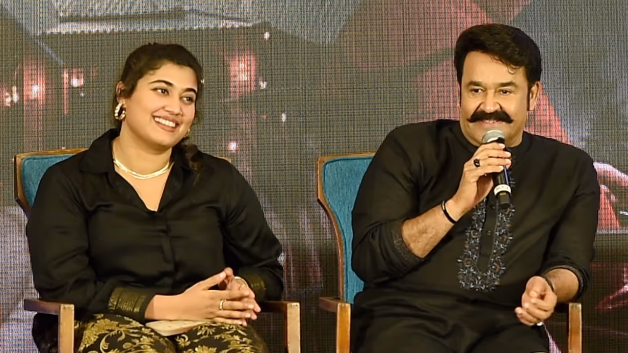 Mohanlal and Vismaya Mohanlal Mohanlal and Vismaya Mohanlal