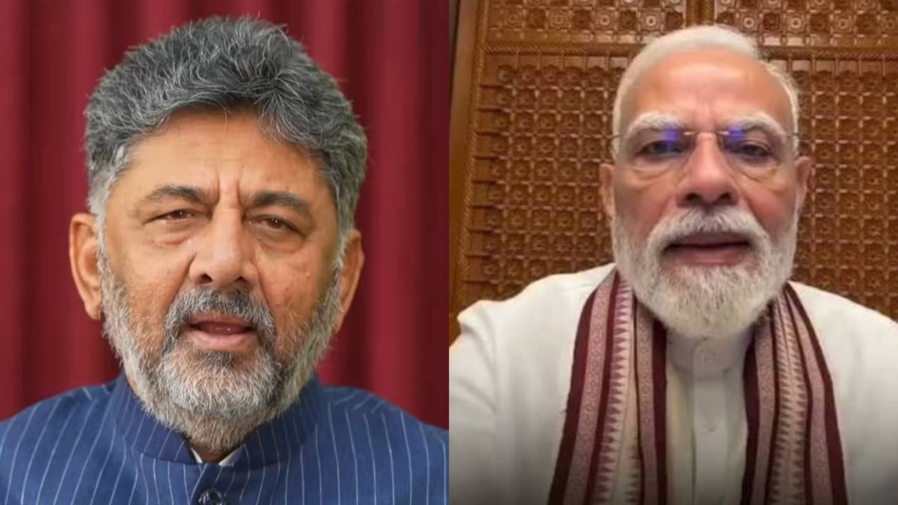 dk shivakumar and pm modi dk shivakumar and pm modi