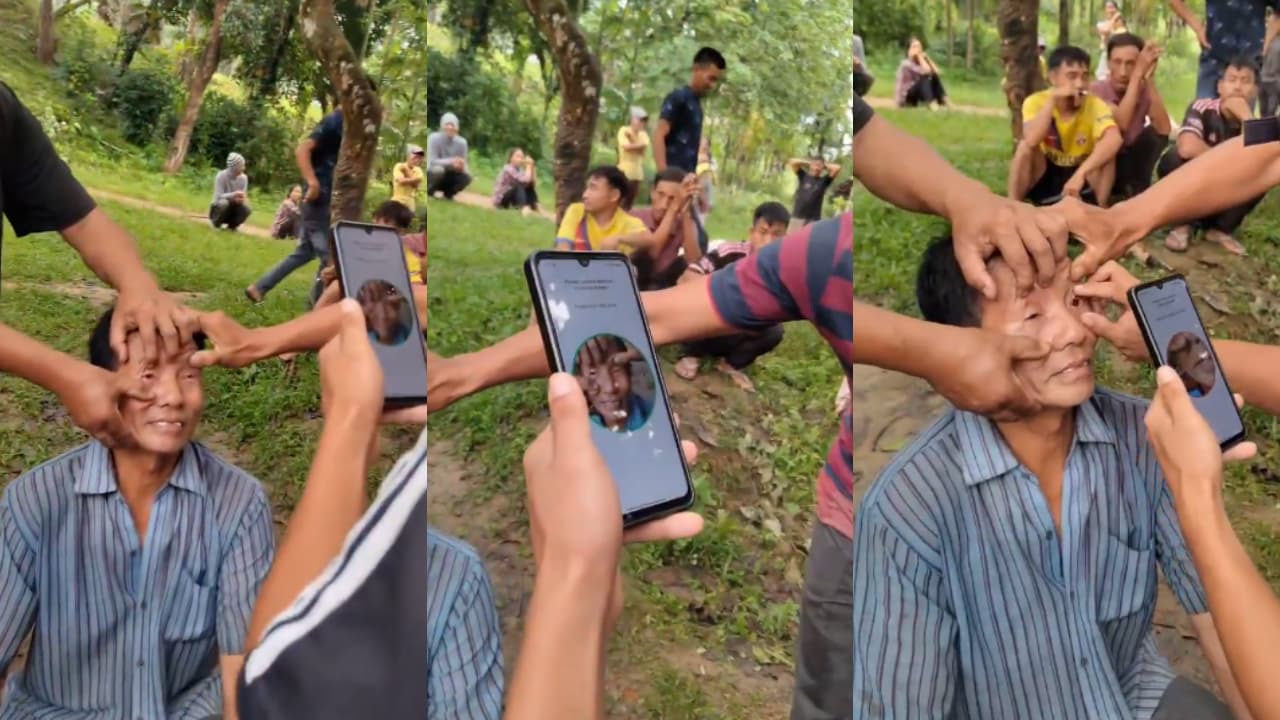 Naga Man's Eyes Struggle With Biometric Authentication Naga Man's Eyes Struggle With Biometric Authentication