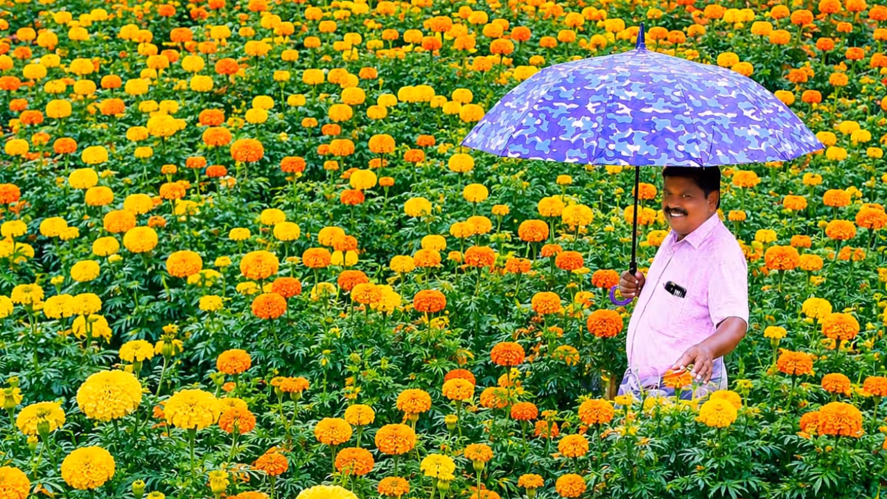 keralas largest onam flower field ready in kanjikuzhi collector to inaugurate keralas largest onam flower field ready in kanjikuzhi collector to inaugurate