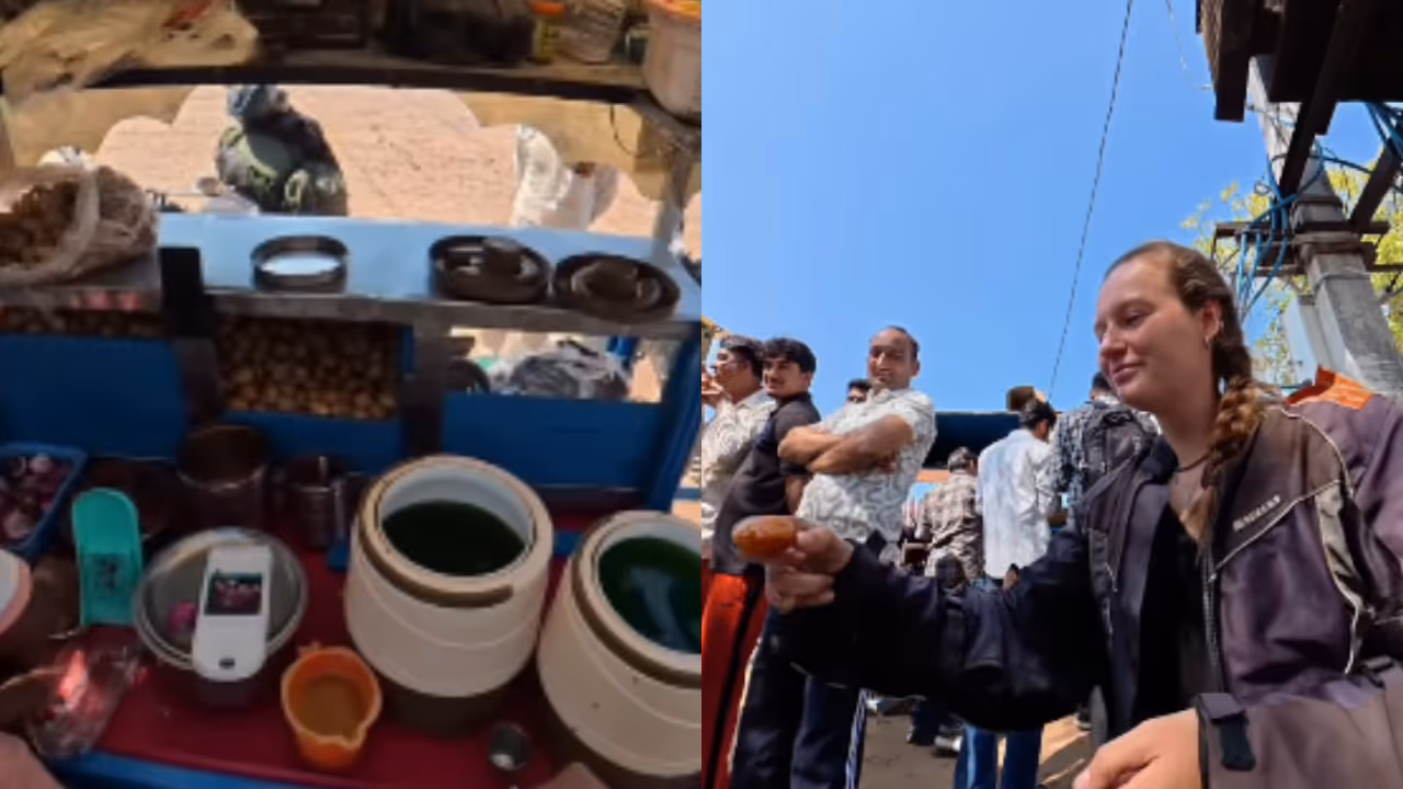 Dutch woman pani puri Dutch woman pani puri