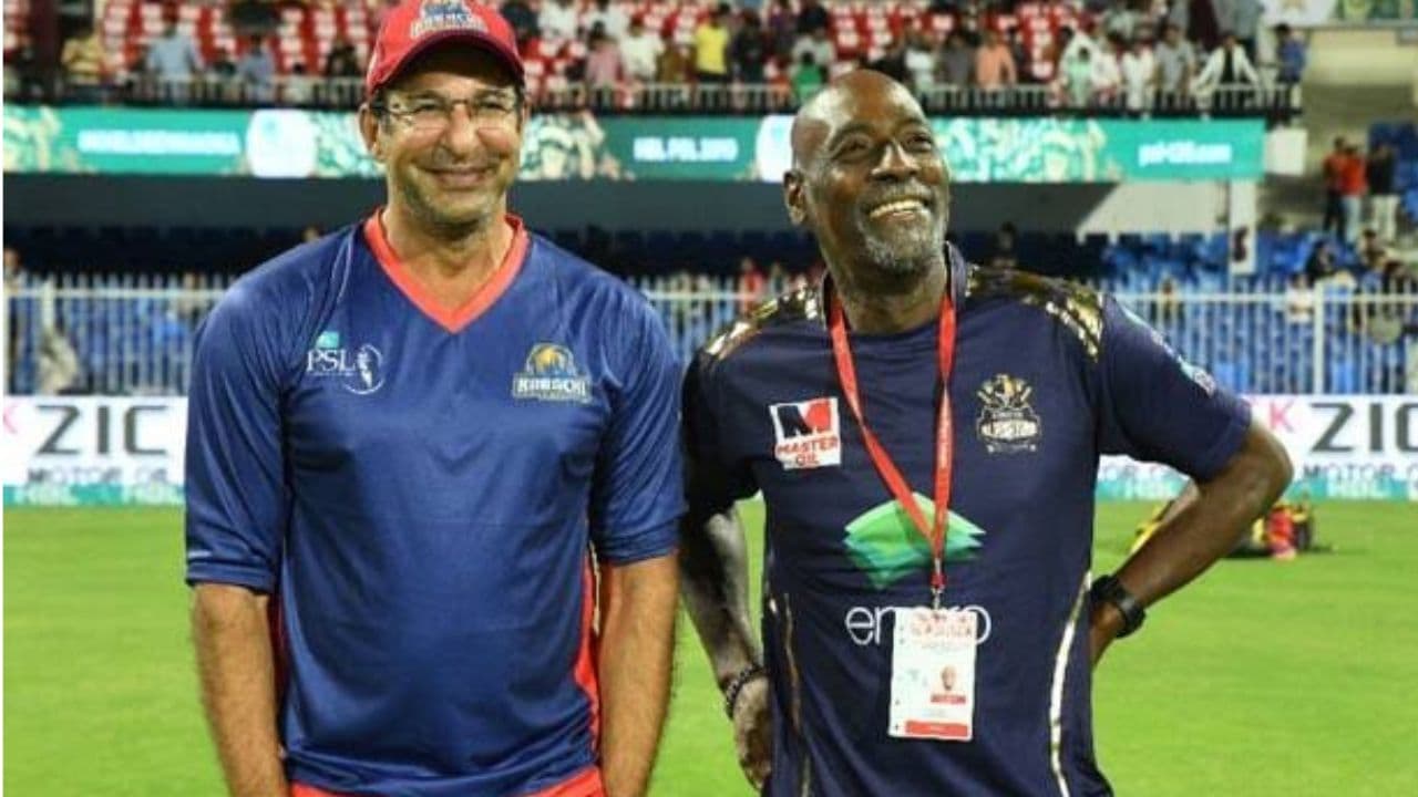 Wasim Akram And Viv Richerds Wasim Akram And Viv Richerds