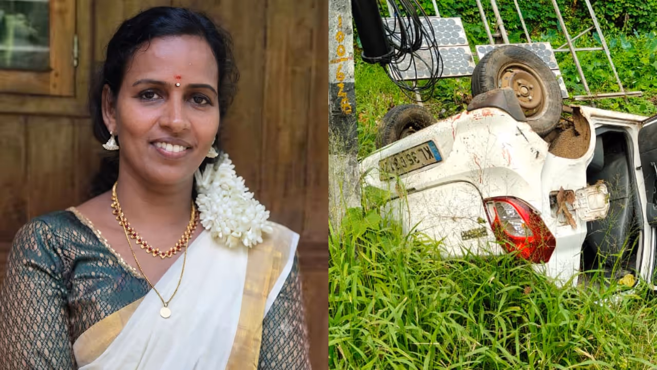 woman dies in scooter car collision at poovarani on pala ponkunnam route woman dies in scooter car collision at poovarani on pala ponkunnam route