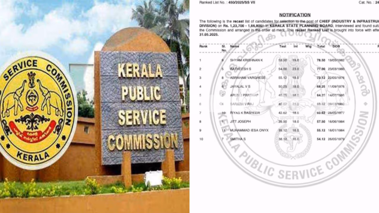 PSC rank list PSC rank list