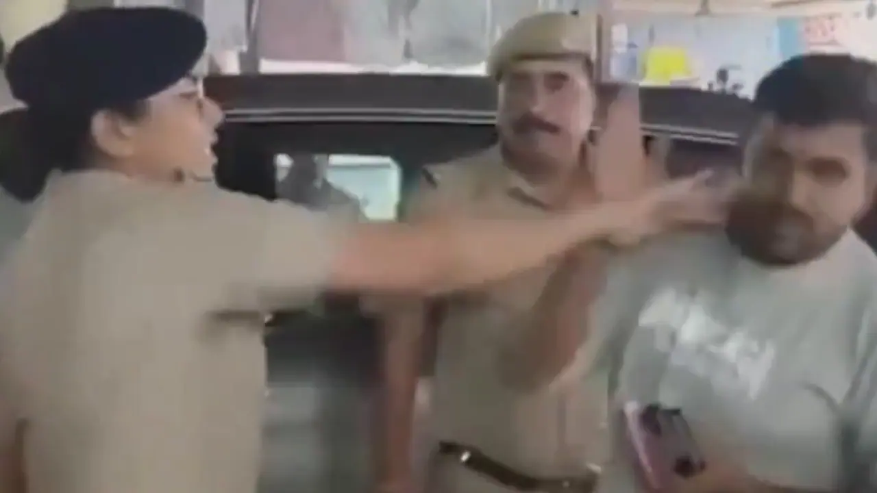 Ajmer Traffic CO Anju Yadav Slaps an Advocate Ajmer Traffic CO Anju Yadav Slaps an Advocate