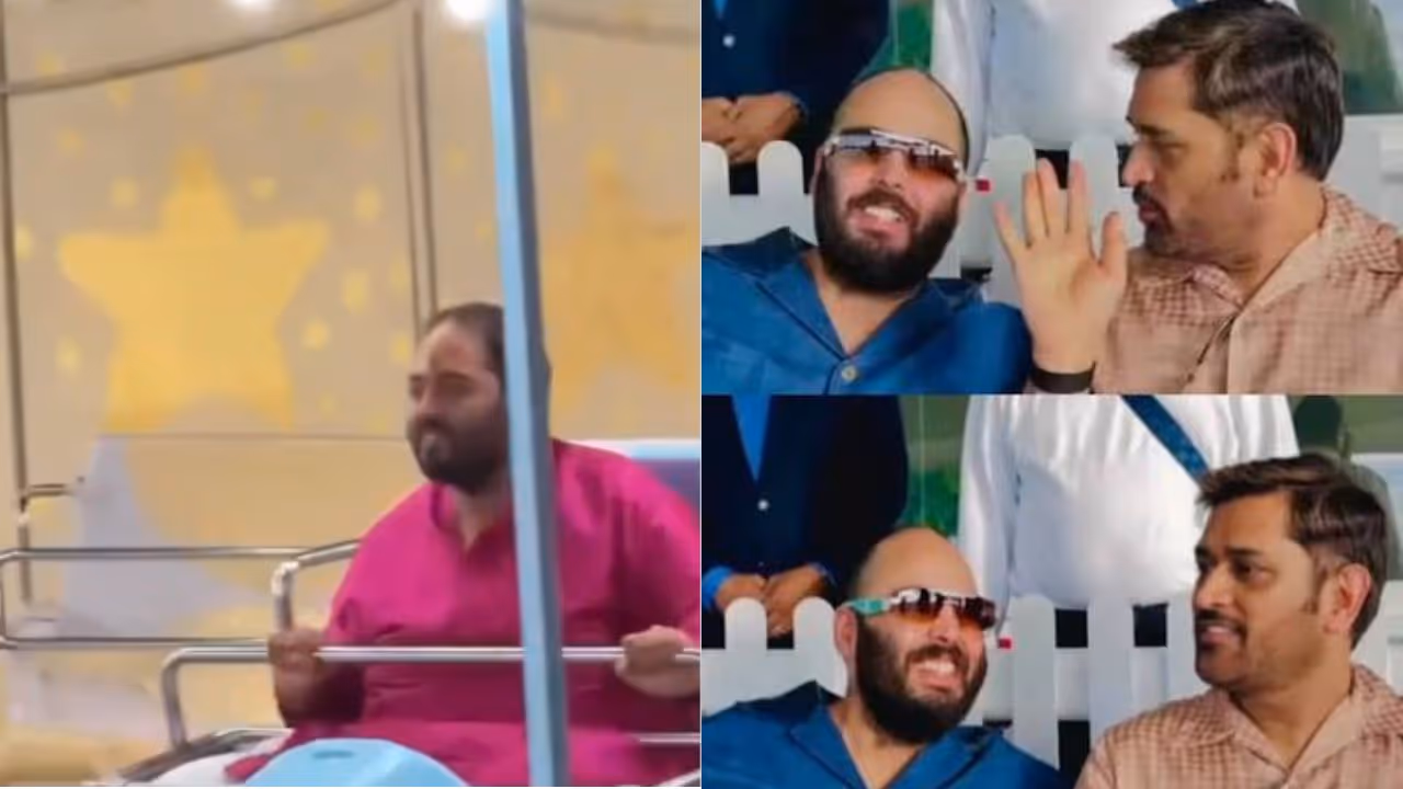 Anant With Dhoni Anant With Dhoni